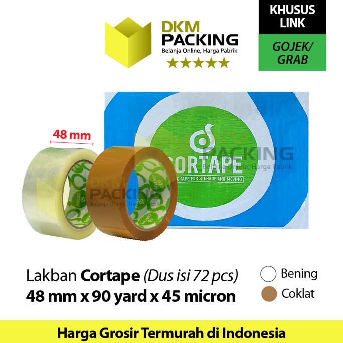 

[ varostore90 ] Lakban 48mm x 90yard CORTAPE Plakban Isolasi OJOL TERMURAH /DUS