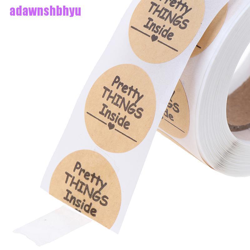 500pcs Stiker Label Segel Thank You Ukuran 1 inch Untuk Amplop