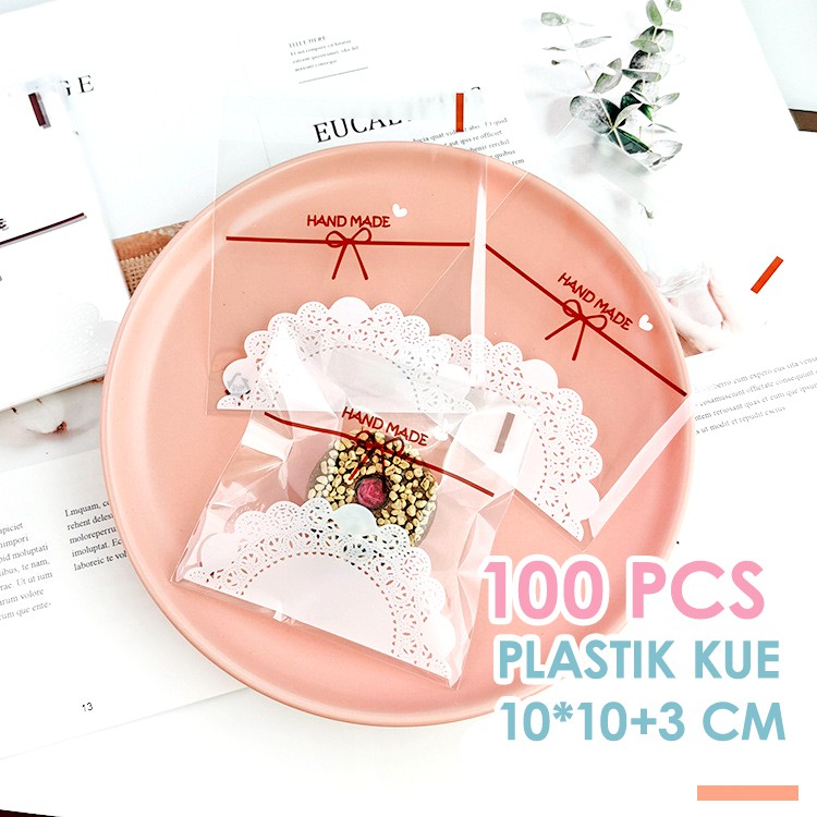 100 PCS Plastik Kue Motif 10x10 cm BAGIAN 1