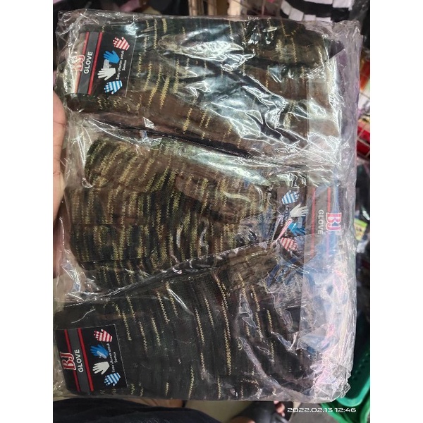 sarung tangan rajut motif rajah gelap lusinan isi 12 pcs