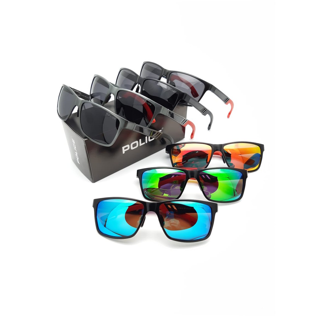 Sunglass - TERLARIS !!! Kacamata Hitam Pria Police A1813 Lensa Anti UV
