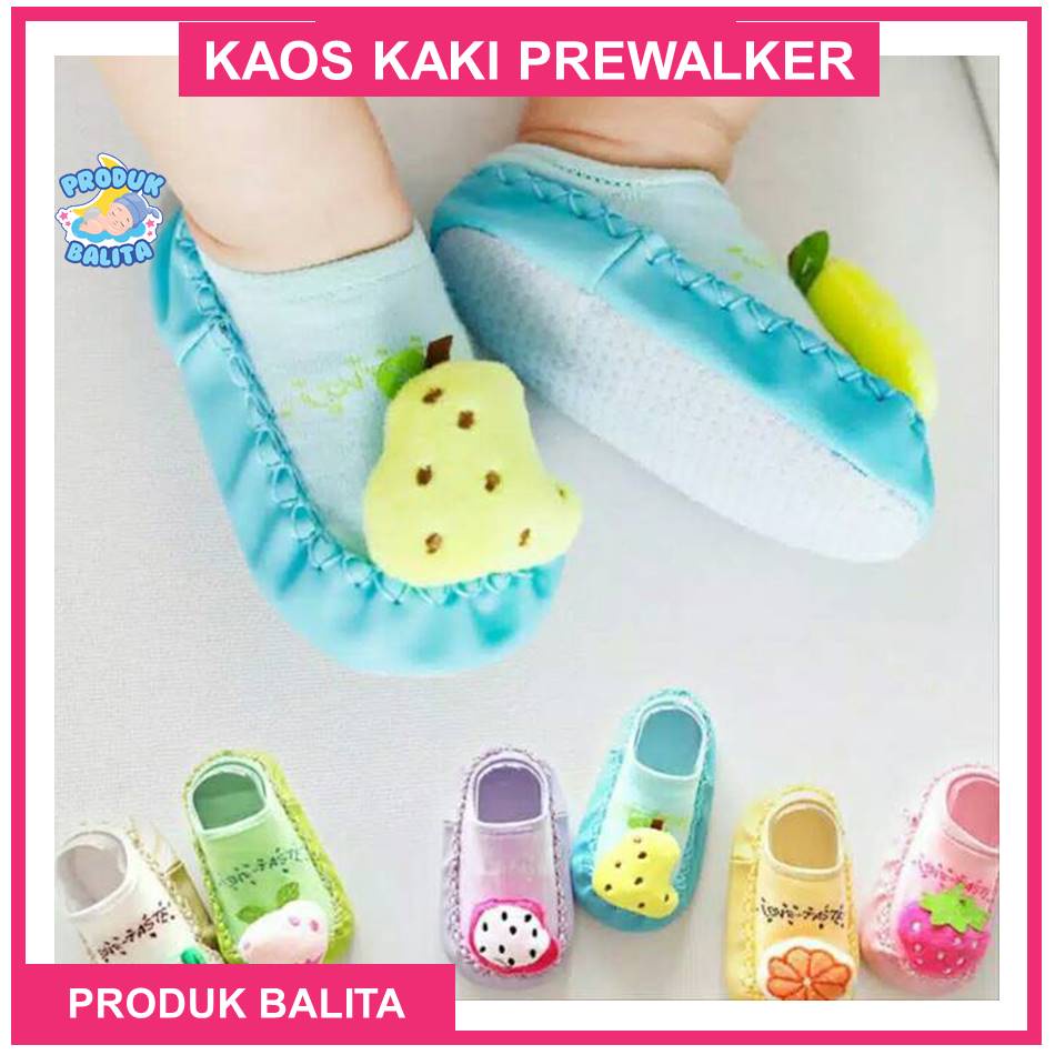 Baby Prewalker Sepatu Bayi Import Lucu Kaos Kaki Prewalker Anti Slip Bayi Anak Perempuan Murah Terlaris