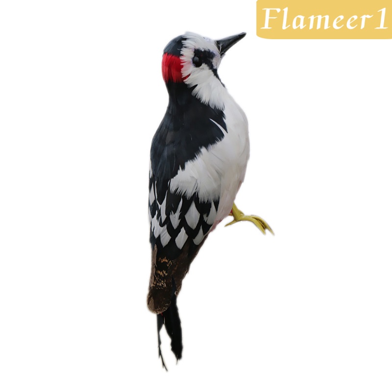 Jual Flameer1 Artificial Fur Woodpecker Bird Lawn Figurine Garden Yard Decor 33x10x6cm Indonesia Shopee Indonesia