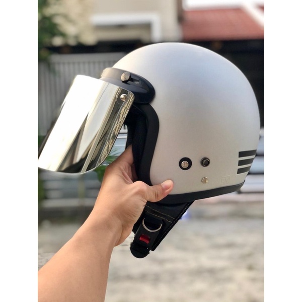 Helm Bogo Classic Dewasa Wanita Pria Cepol Hijab Retro SNI
