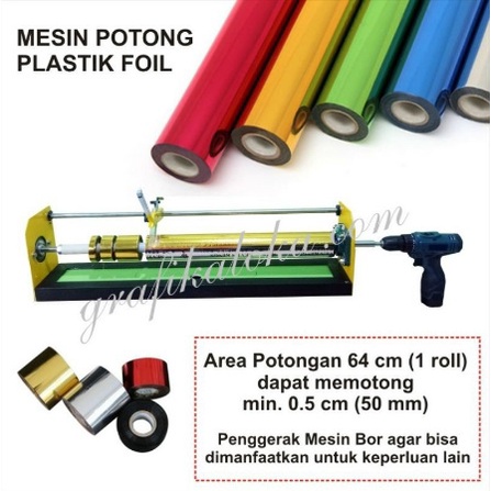 Mesin Potong Plastik Foil Hotprint Roll 64CM