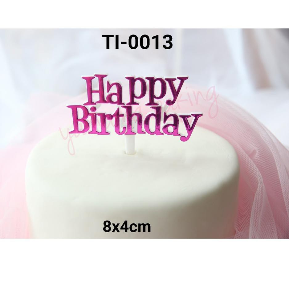 Tren Awal Tahun TI 0013 Cake topper hiasan  kue tulisan  