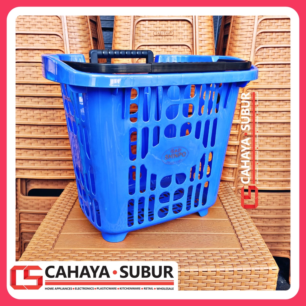 Jual Trolley Keranjang Belanja Pasar Flamingo Shinpo Sip 341 Troli