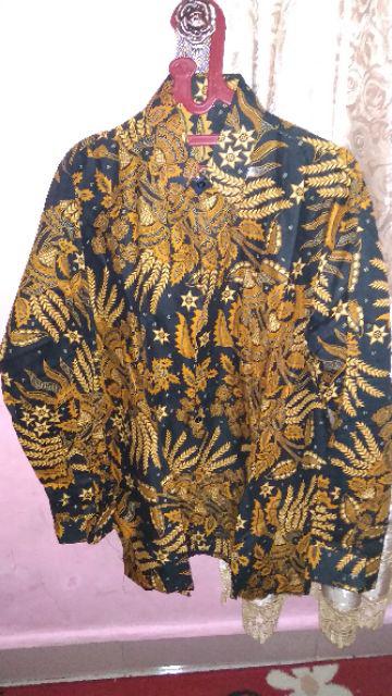 Kemeja Batik Pria Khusus Jumbo Xxl Baju Seragam Kantor Alkhalis