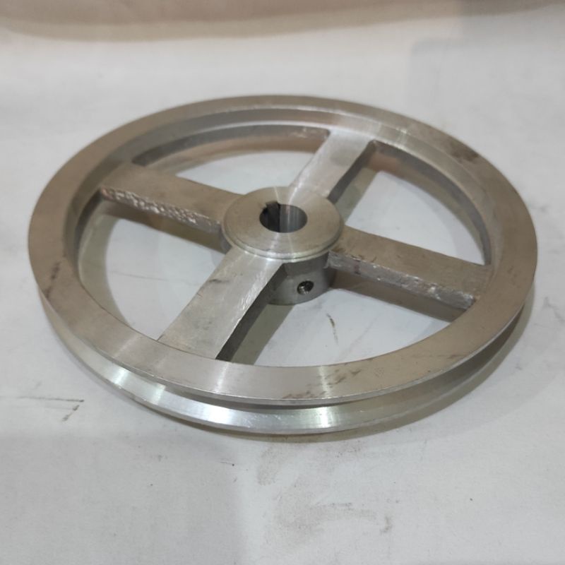 Pulley pully 8 inch A1 as 19 mm puli pully alumunium