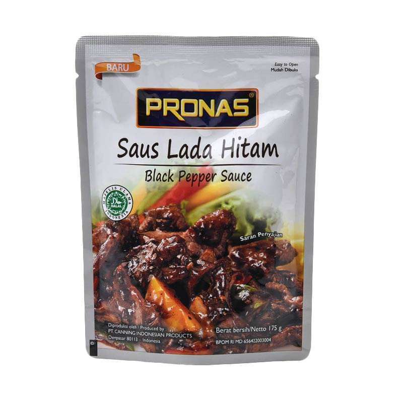 Pronas Saus Lada Hitam Black Pepper Sauce 175gr