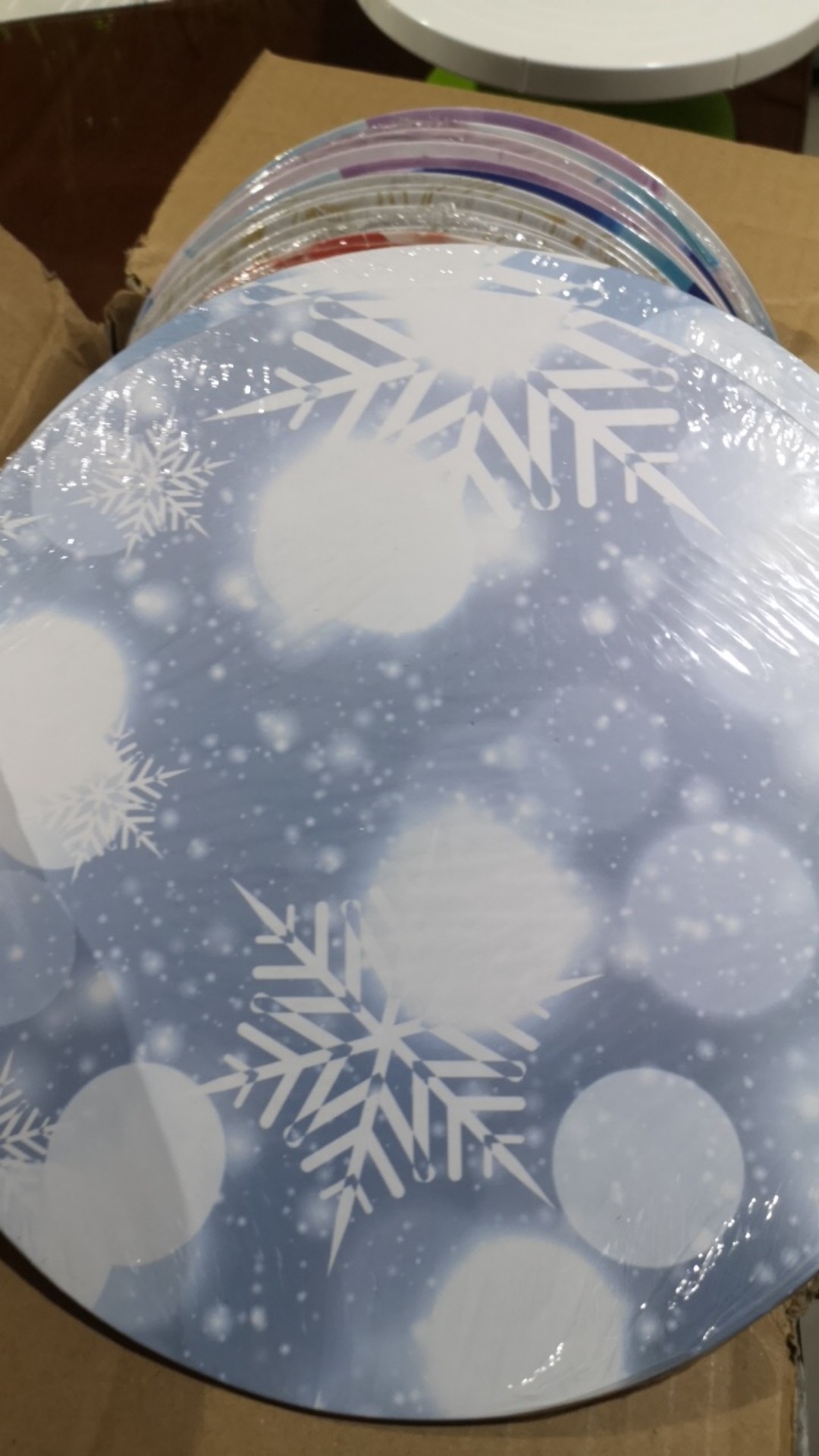 Nicole Creations Premium Cake Boards Round Dreamy Snowflakes | Tatakan Kue | Alas Kue