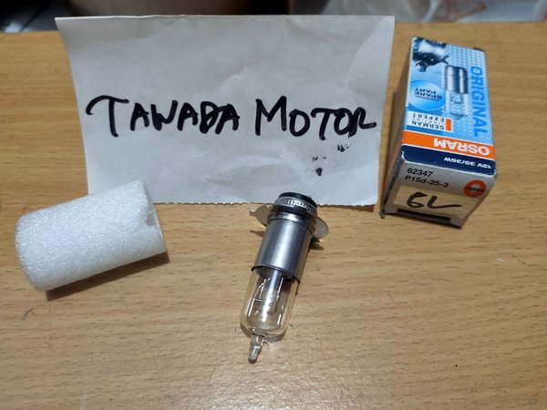 BOHLAM DEPAN HONDA WIN GL 100 GL 100 MEGAPRO TIGER GL MAX MERK OSRAM KAKI 3 35W-35W