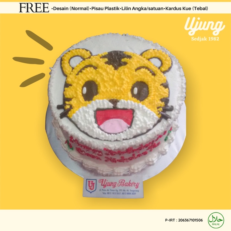 Kue Tart Karakter | 35 CM Bulat | Semua Karakter | Kue Ulang Tahun | Ujung Bakery