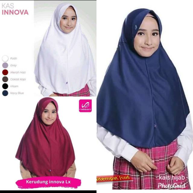 AV - JILBAB INSTAN SEKOLAH KAOS PREMIUM MURAH BERKUALITAS