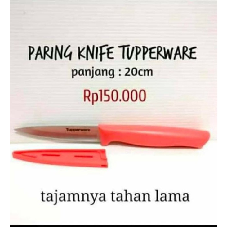 Pisau paring knife tupperware