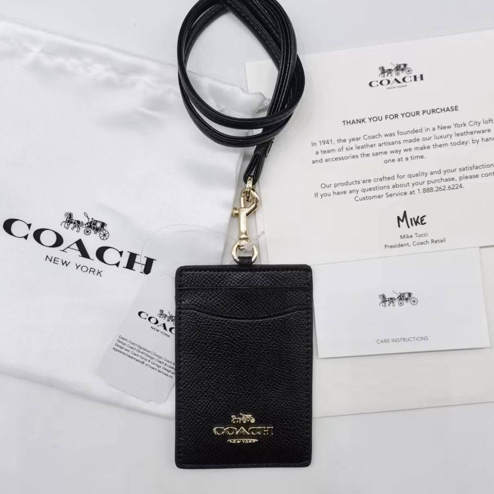 

Terlaris.. Baru!!! Coach Metal LOGO Lanyard ID Card Holder Name Tag Delapan Warna