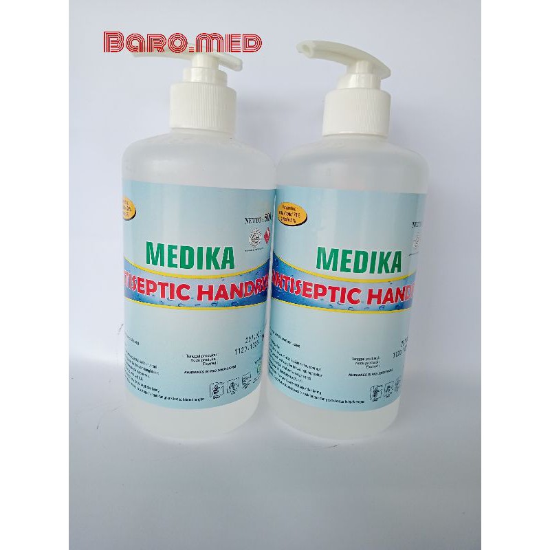 Antiseptik hand sanitizer cair 500 ml medika