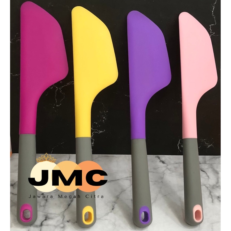 JMC Spatula Silikon Jumbo Adonan Premium Ala Willmark, tahan panas, lentur dan kokoh