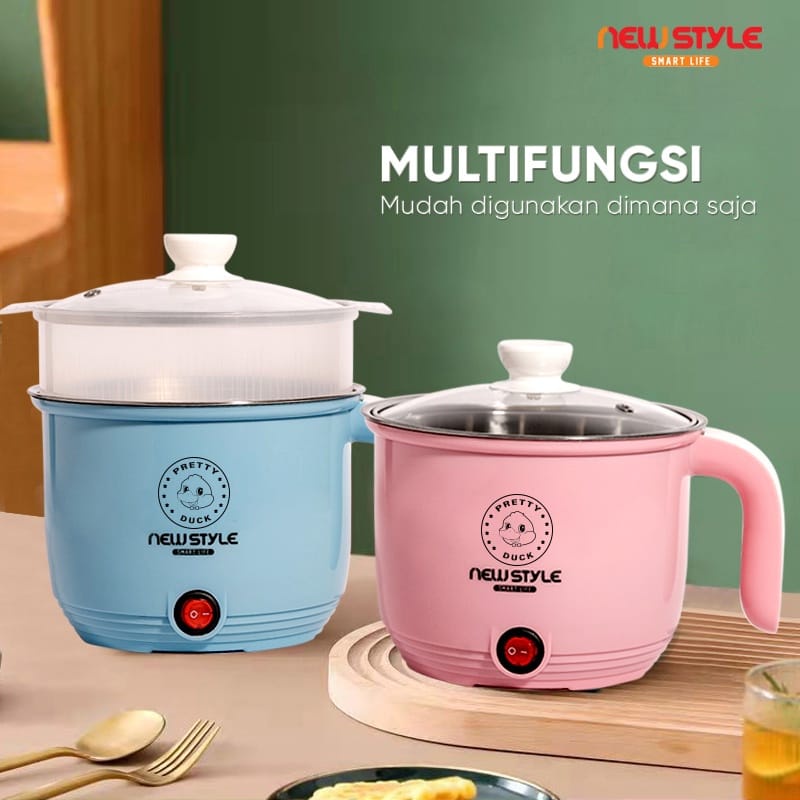 Goreng Panci Listrik / elektrik pot / Multifunctional Electric Frying Pan Panci Listrik /Panci Listrik Multifungsi Free Kukusan