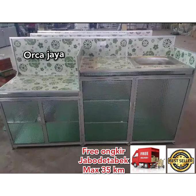 Rak Cuci Piring/Rak Wastafel/Rak Kompor Wastafel 4Pintu Auliabubbleshop