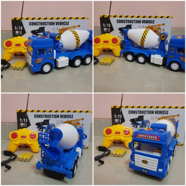 Mobil Truk Molen Remote Control - RC Car Truck Mixer Molen