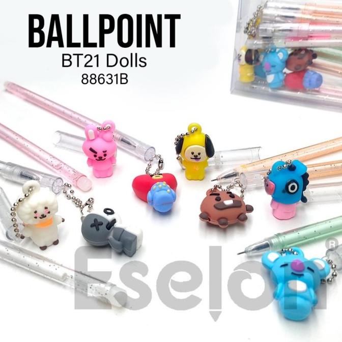 

>>>>>] 12pcs pulpen gantung BT21/ pulpen gantutng boneka BT21 88631B
