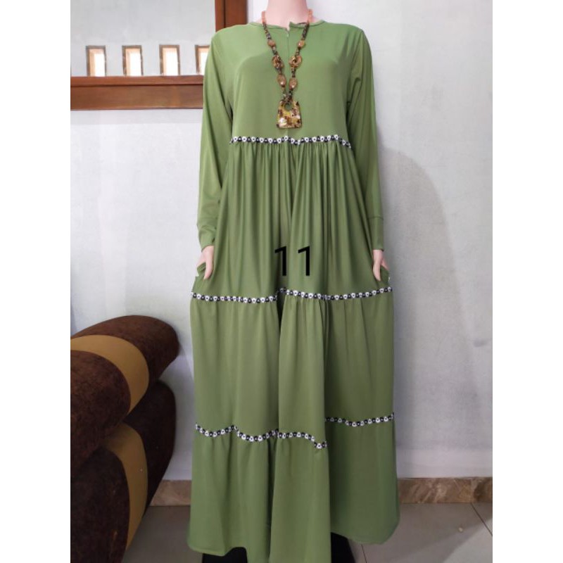 Gamis Rinjani Cantik Murah -Gamis Jersey