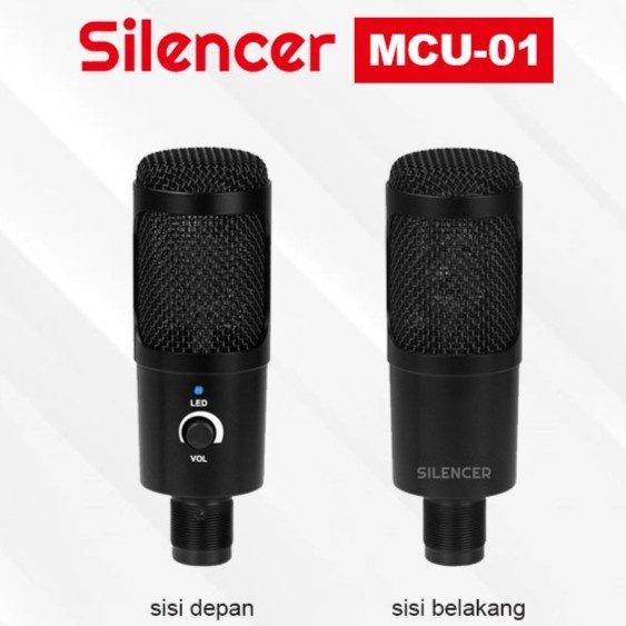 Condenser Microphone CLIPtec Silencer MCU-01 Set USB - CLIPtec MCU01