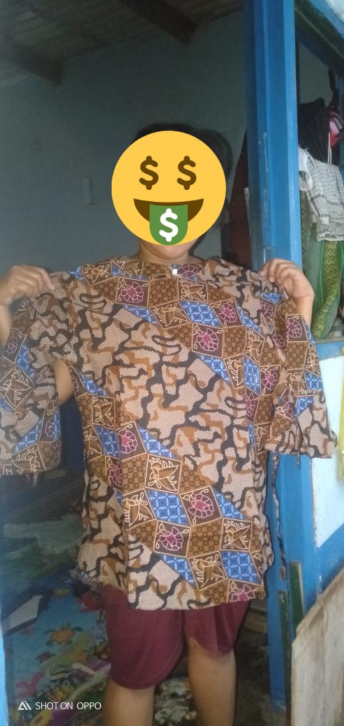 Atasan Batik Wanita Llengan Panjang Termurah Original!(bisa Cod)