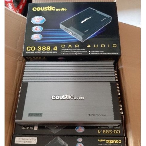 POWER COUSTIC CO 388.4 POWER AMPLIFIER 4 Chanel HIGH QUALITY LOW BUDGET