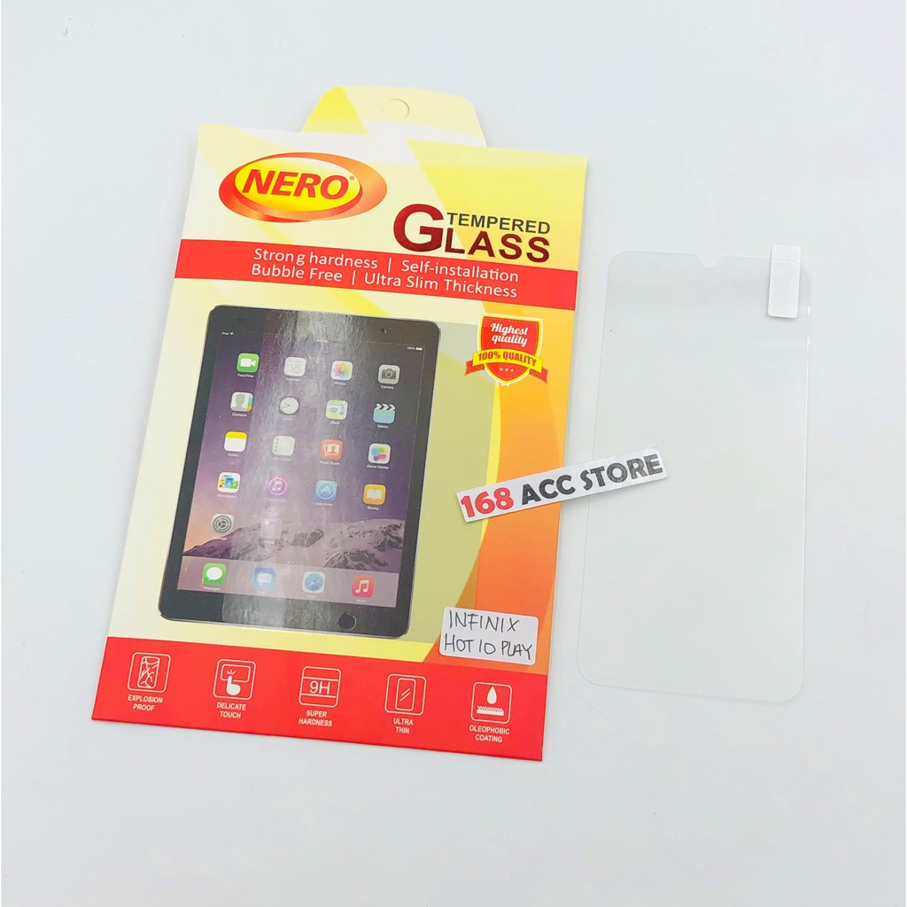 TEMPERED GLASS INFINIX HOT 10 PLAY / ANTI GORES KACA INFINIX HOT 10 PLAY