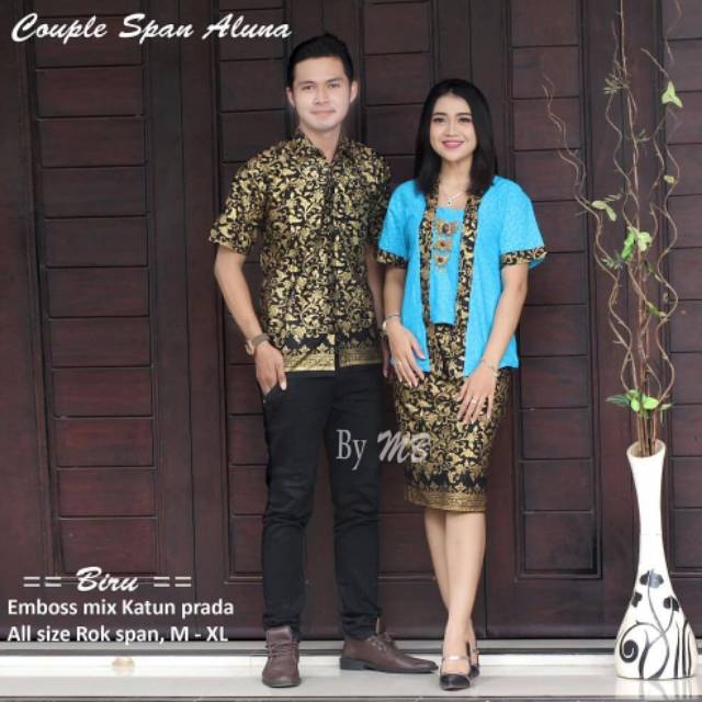 Cp. Span Aluna - COUPLE ROK n BLOUSE kebaya pendek ORI