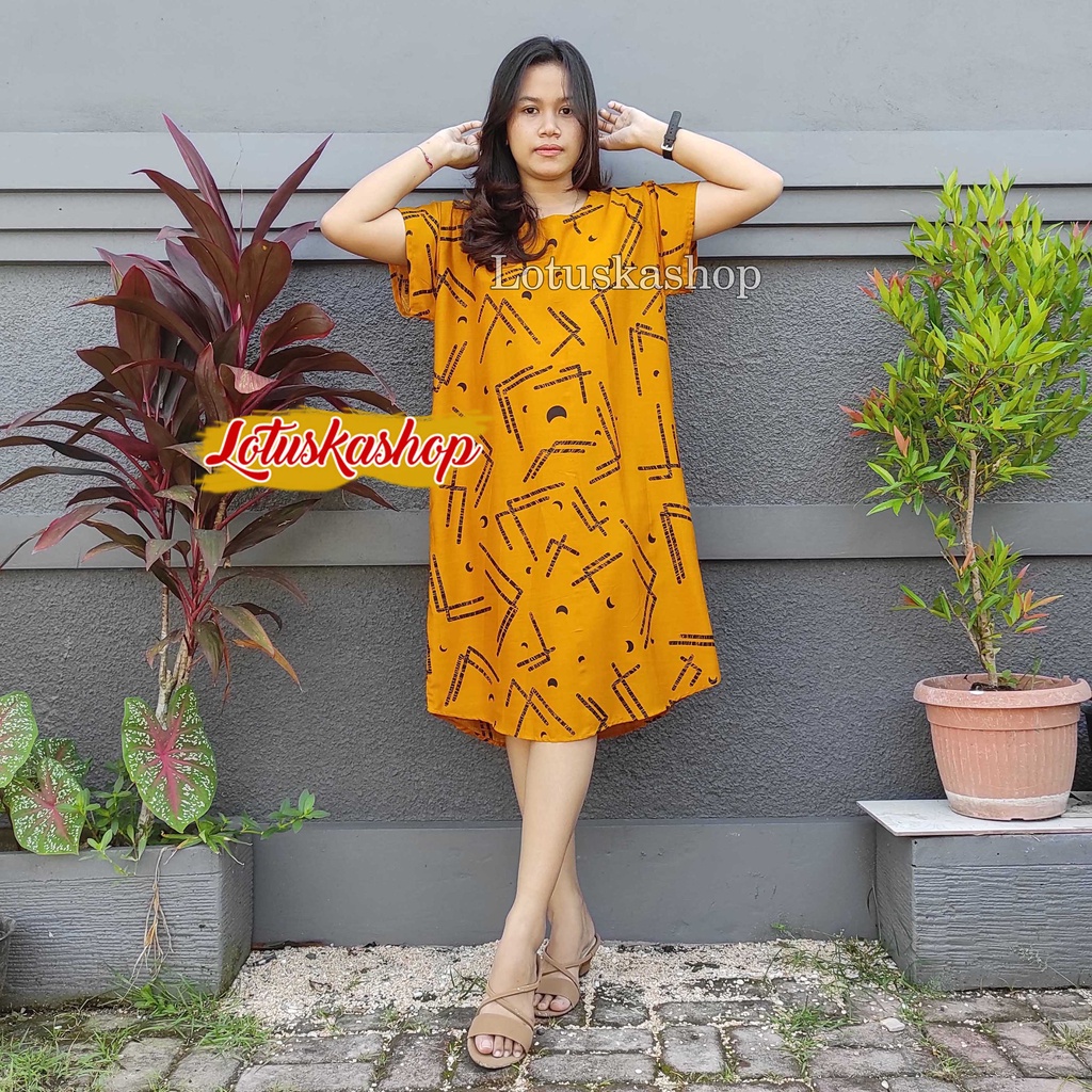 Daster Bali Arnium-Frame Mustard
