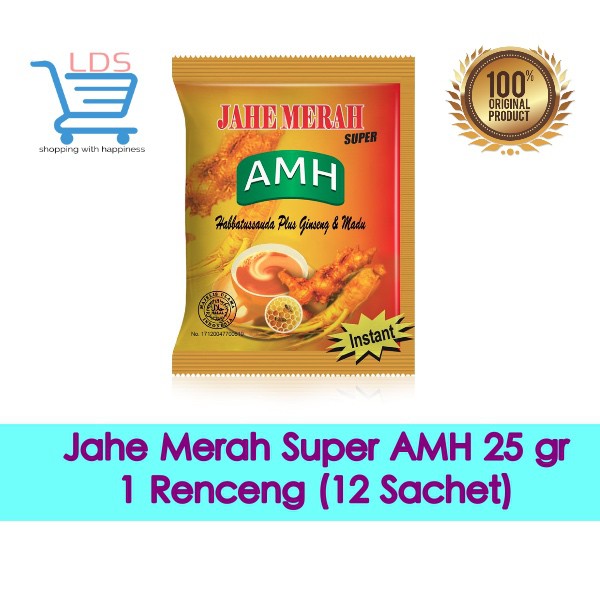 

JAHE MERAH SUPER AMH HABBATUSSAUDA [1 RENCENG/12 SACHET]