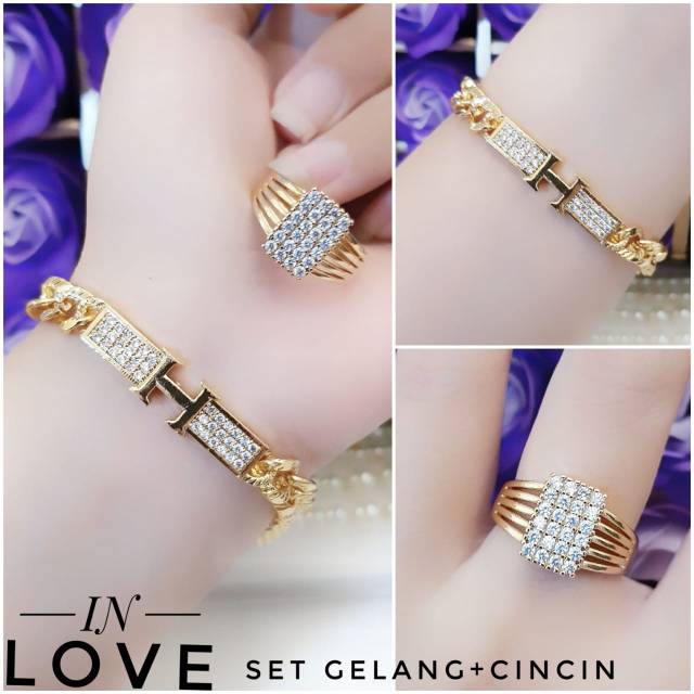 Xuping set perhiasan lapis emas 24k 2213h