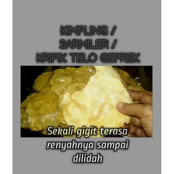 

Kripik telo geprek / kimpling isi 6 pcs ± 68 Gr
