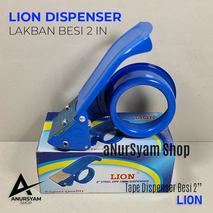

Tape Dispenser Lakban Besi 2" LION / Dispenser Besi / Pemotong lakban