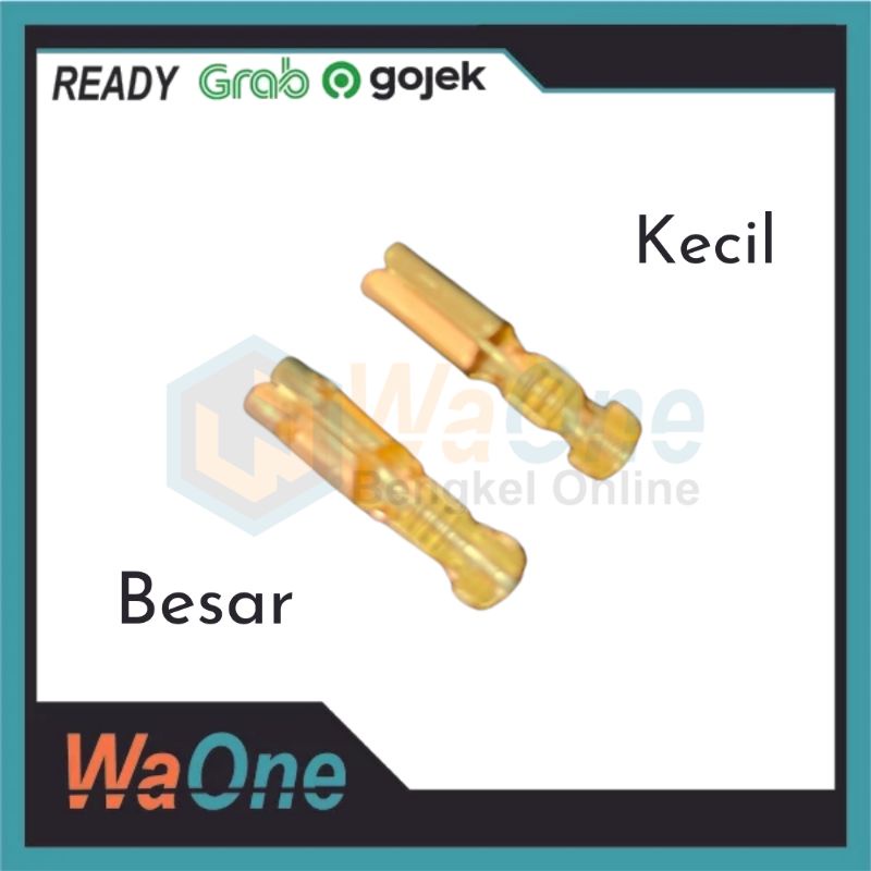 Skun Bulat Konektor Kabel Female Besar dan Kecil