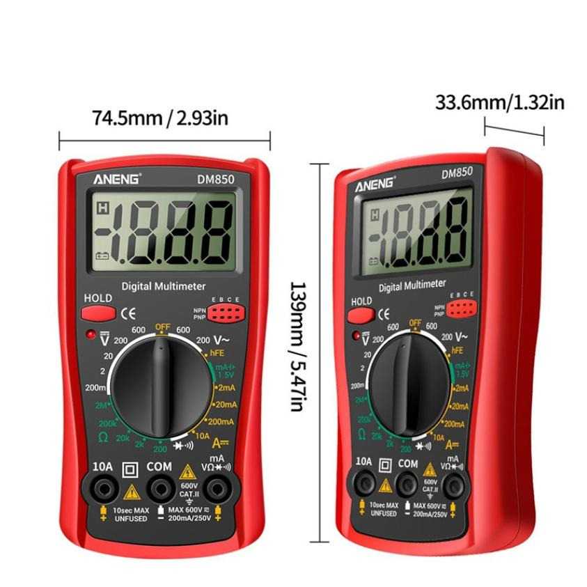 Multitester ANENG Digital Multimeter Voltage Tester - DM850