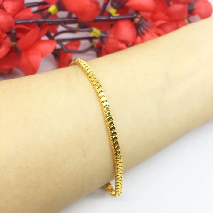 Gelang Xuping Lapis Emas Model Rantai Milano - AA151