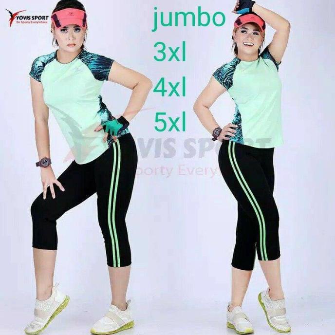 celana senam wanita pendek jumbo 7/8 celana olahraga aerobik zumba gym