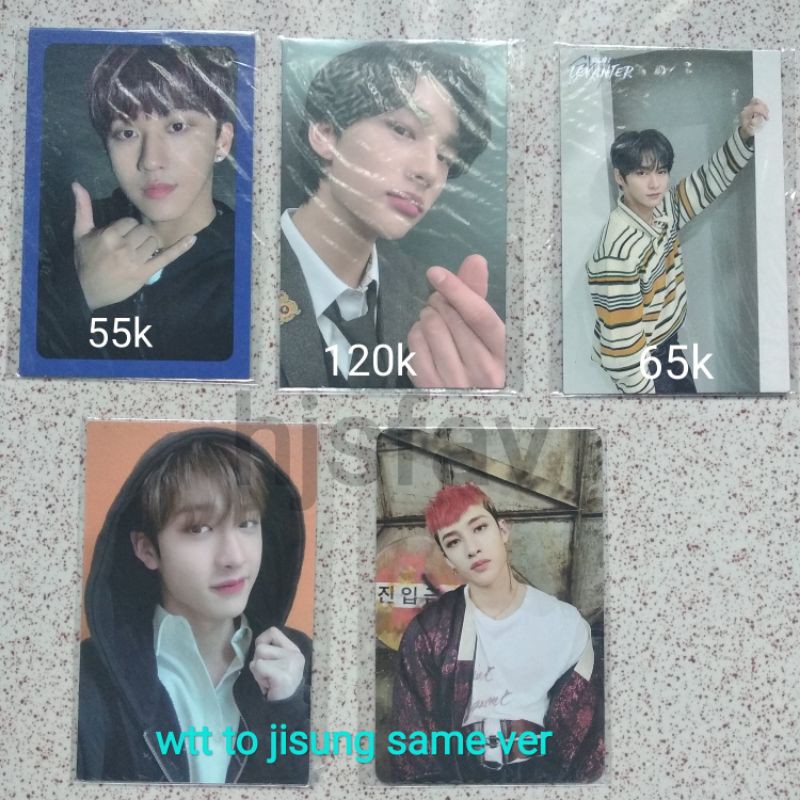 Photocard PC changbin bb levanter, hyunjin member pose go live, lee know behind levanter skz