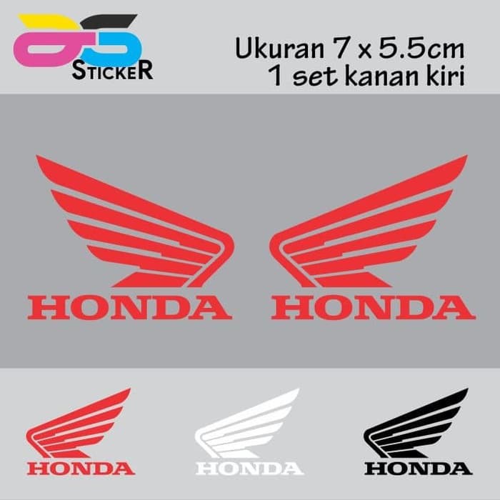 

Sticker - Stiker Wing Honda 7x5.5cm