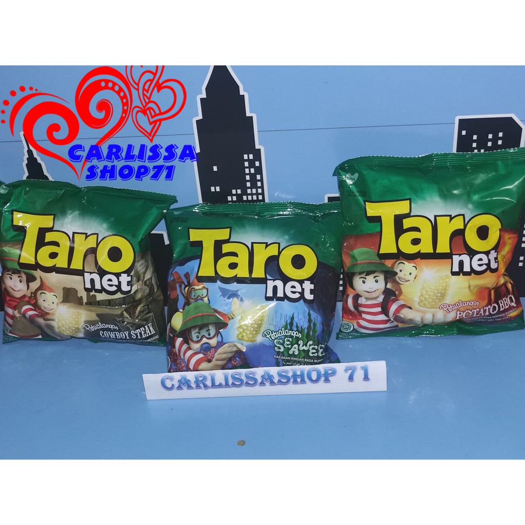 TARO NET 36GR SEAWEED, BBQ, COWBOY STEAK HARGA TERJANGKAU