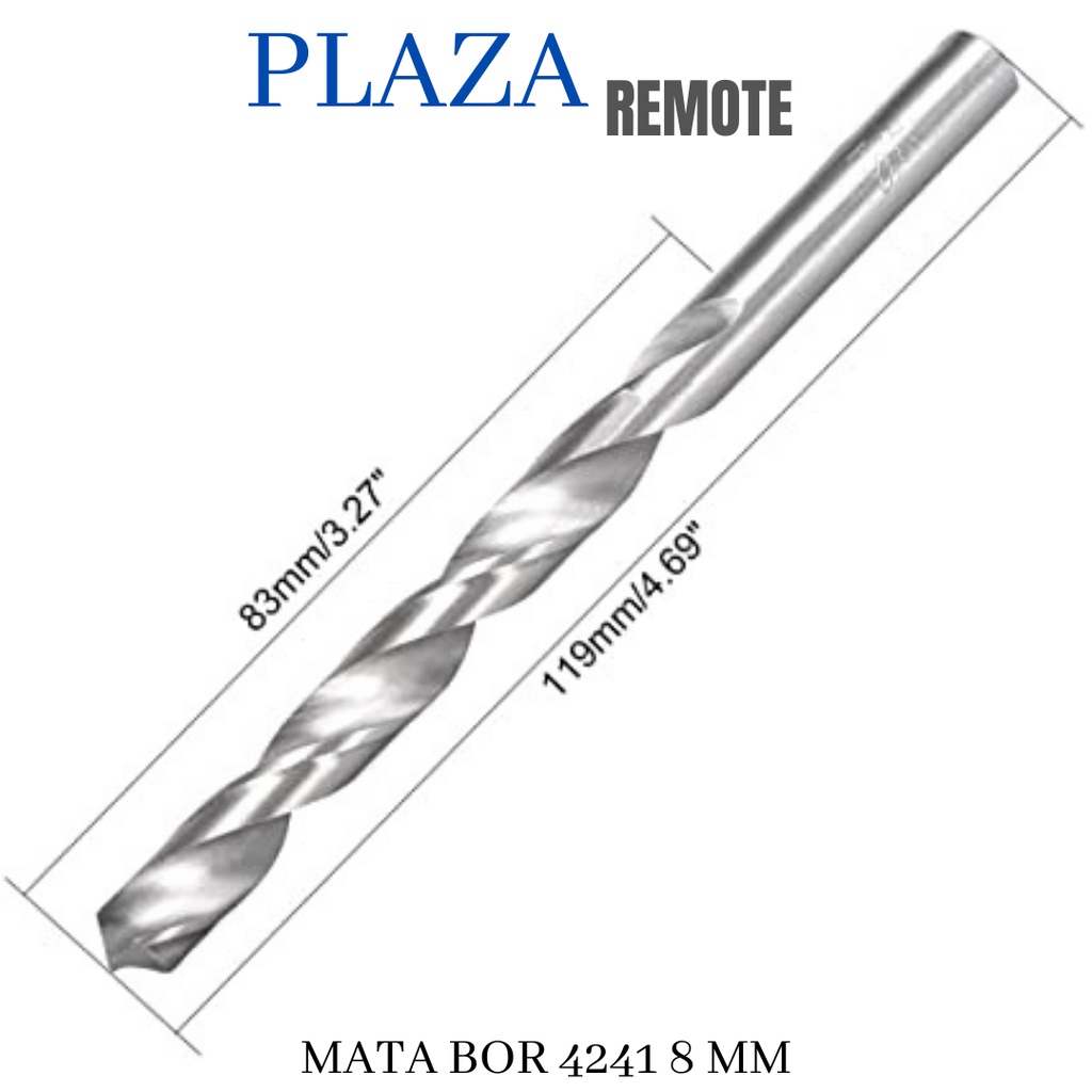 MATA BOR 4241 HOLE SAW 8 MM LURUS Gergaji Kayu HSS Drill Bit Kayu Logam Plastik