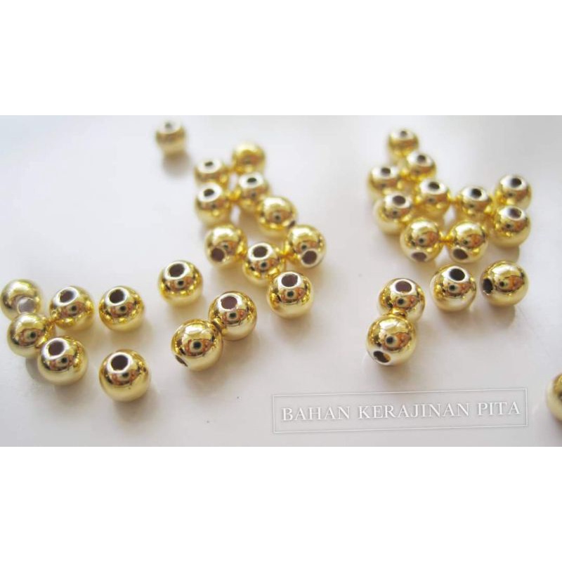 payet mutiara JEPANG MGB emas 3mm GOLD