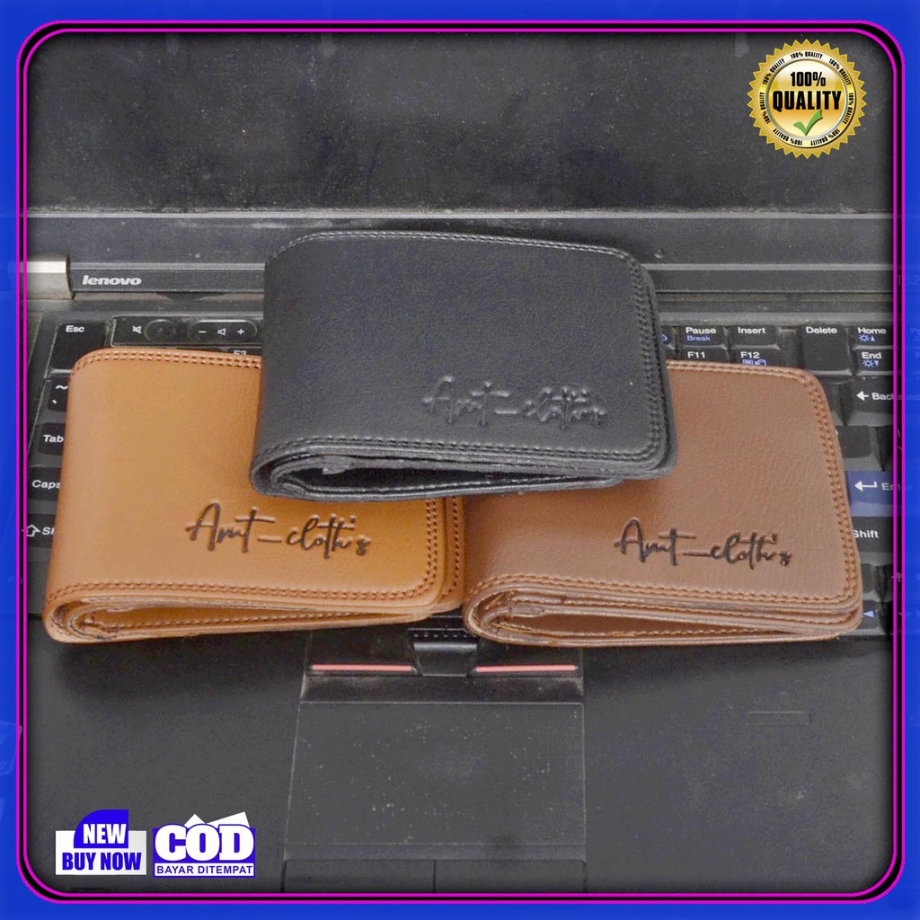 Dompet lipat Pria Kulit PVC Lipat Keren Terbaru Grosir Murah