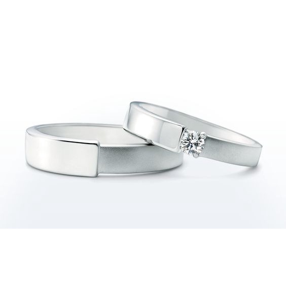 Cincin Kawin Wedding Ring Perak 925 Silver 925 Kawin Ring Wanita Silver Couple Ring Murah Cincin Hitam Emas Pasangan Sepasang Perak Lamaran Murni Pria Nikah Tunangan Asli 119