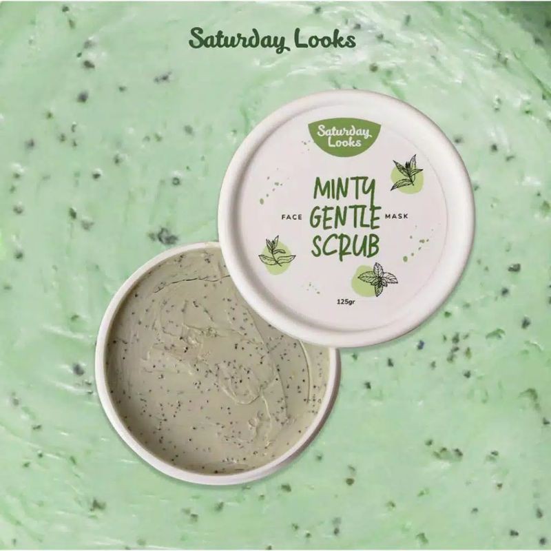 [BPOM] SATURDAY LOOKS Minty Gentle Scrub 125gr | Clay Mask