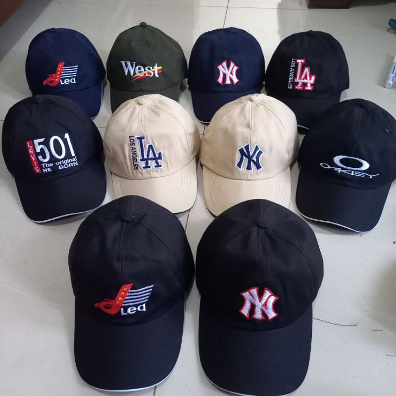 Topi Baseball NY Bordir Dewasa